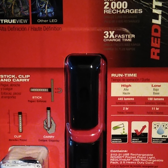 NWT Milwaukee Red Lithium Pocket Flood Light - Picture 4 of 4